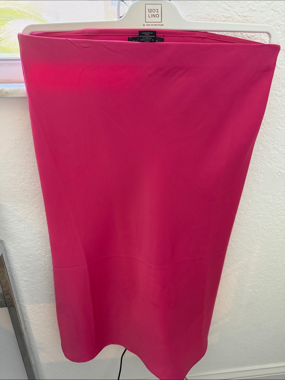 Rachel Zoe Hot Pink Satin Midi Slip Skirt - Picture 3 of 5
